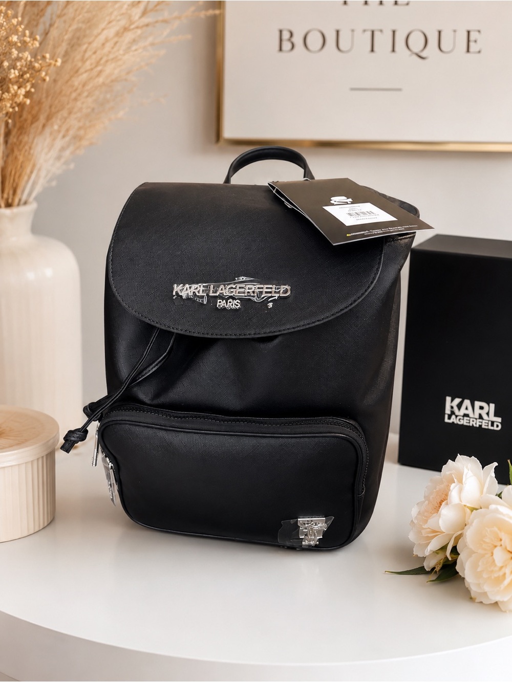 NWT Karl Lagerfeld Paris Black Backpack 🖤